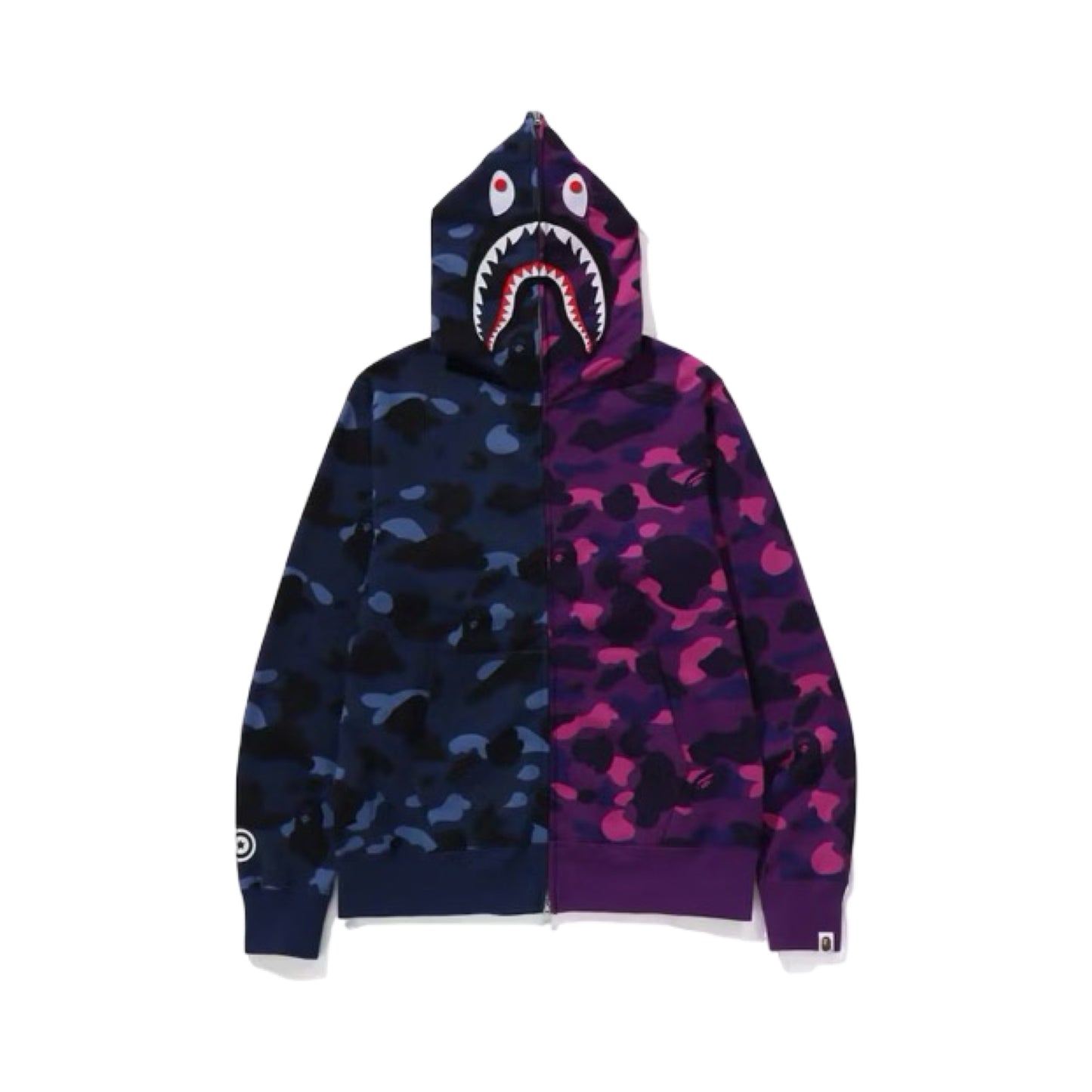 Bale Hoodie Shark Camo Separate FZ Purple/Blue Navy