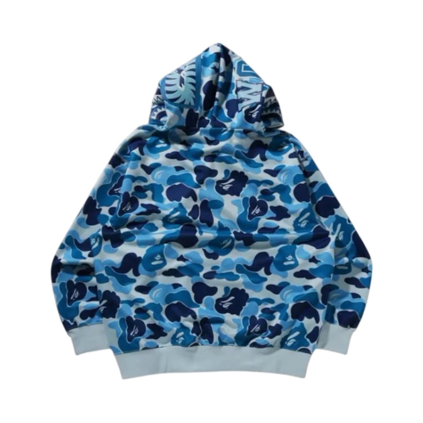 Bape Hoodie Shark Camo Total Blue