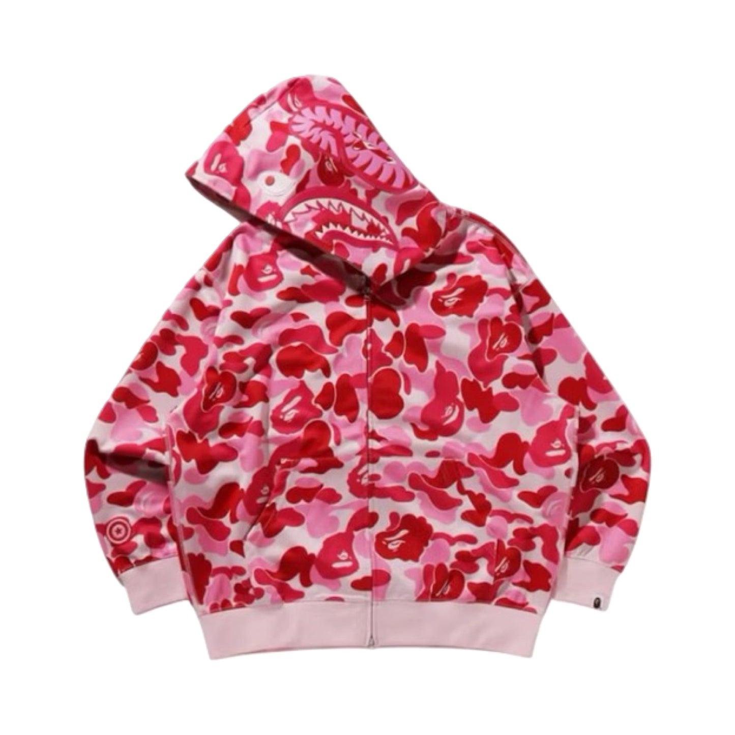 Bape Hoodie Shark Camo Total Pink