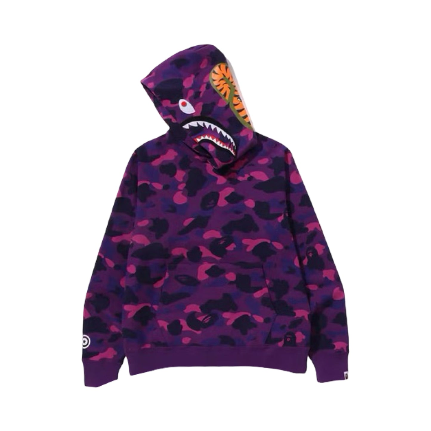 Bape Hoodie Shark Camo Dark Purple