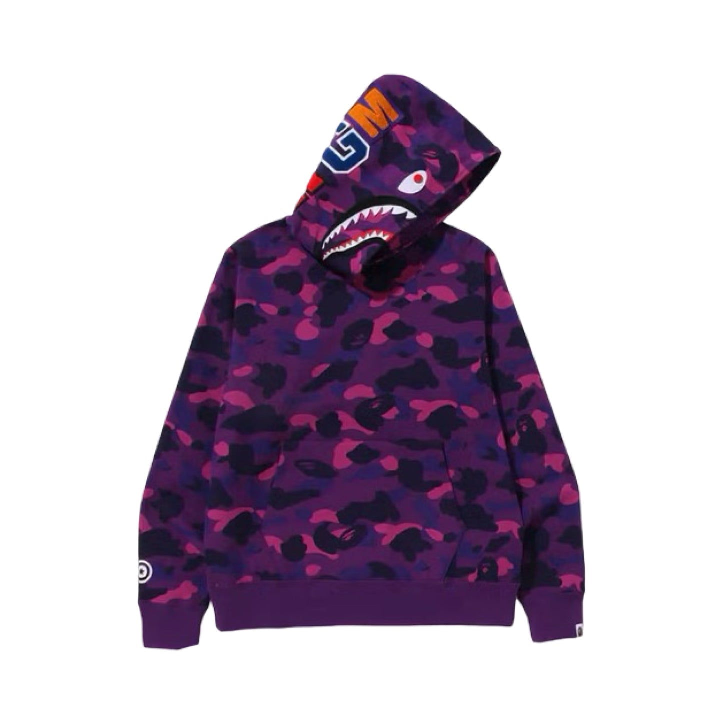 Bape Hoodie Shark Camo Dark Purple