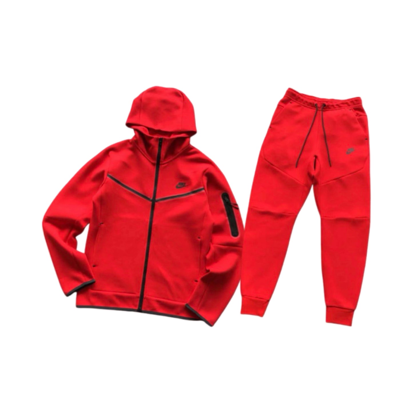 Nike Tech Tracksuit Red
