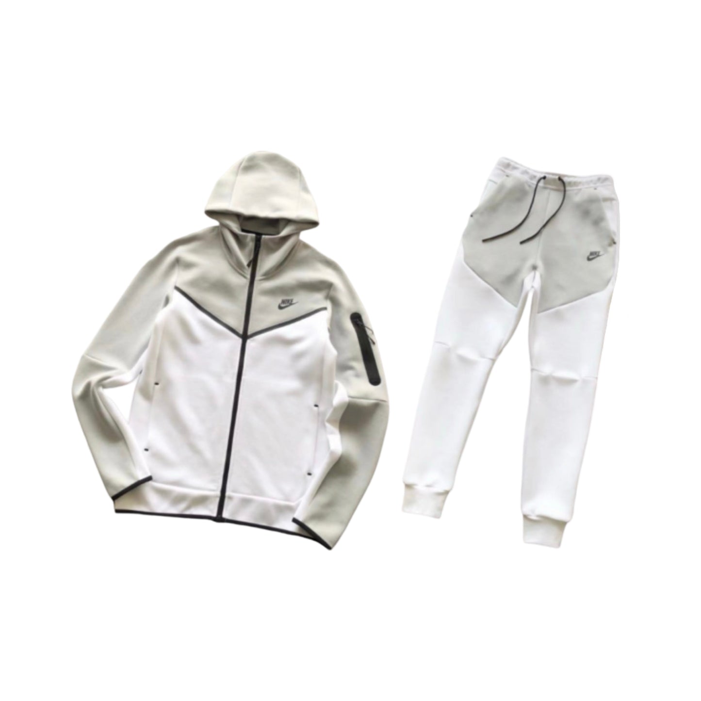 Nike Tech Tracksuit White/Grey