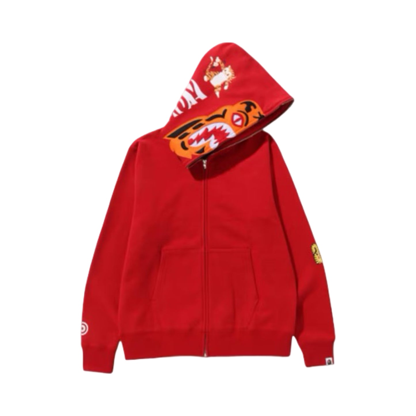 Bape Hoodie Red Tiger