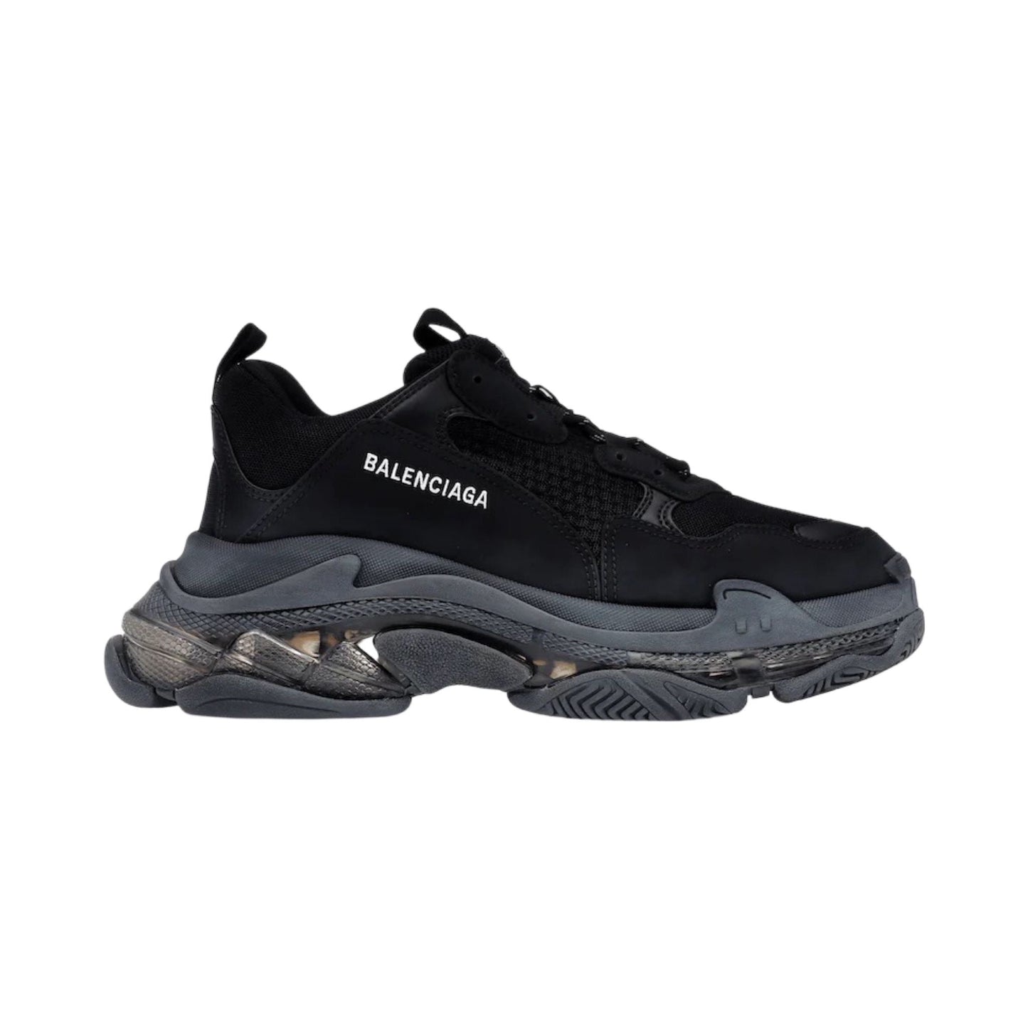 Balenciaga Triple S Clear Sole Black