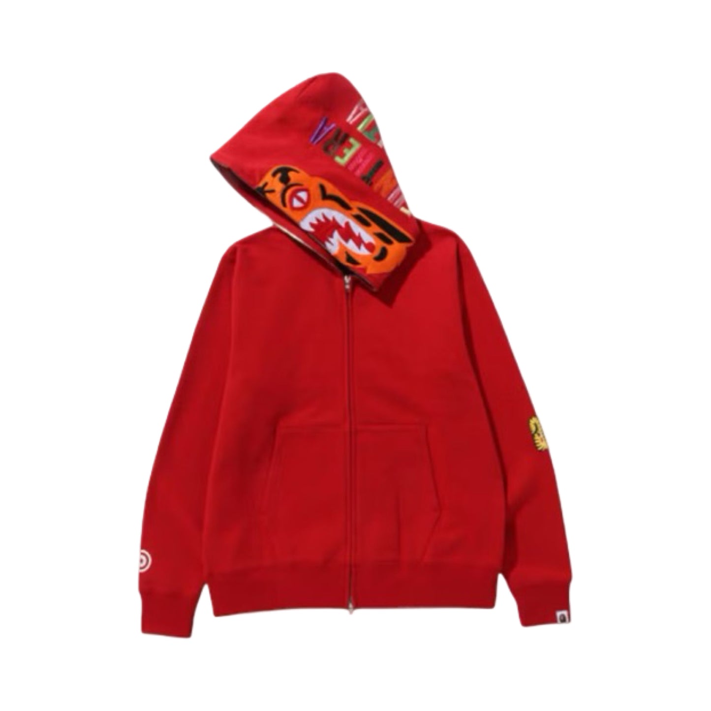 Bape Hoodie Red Tiger