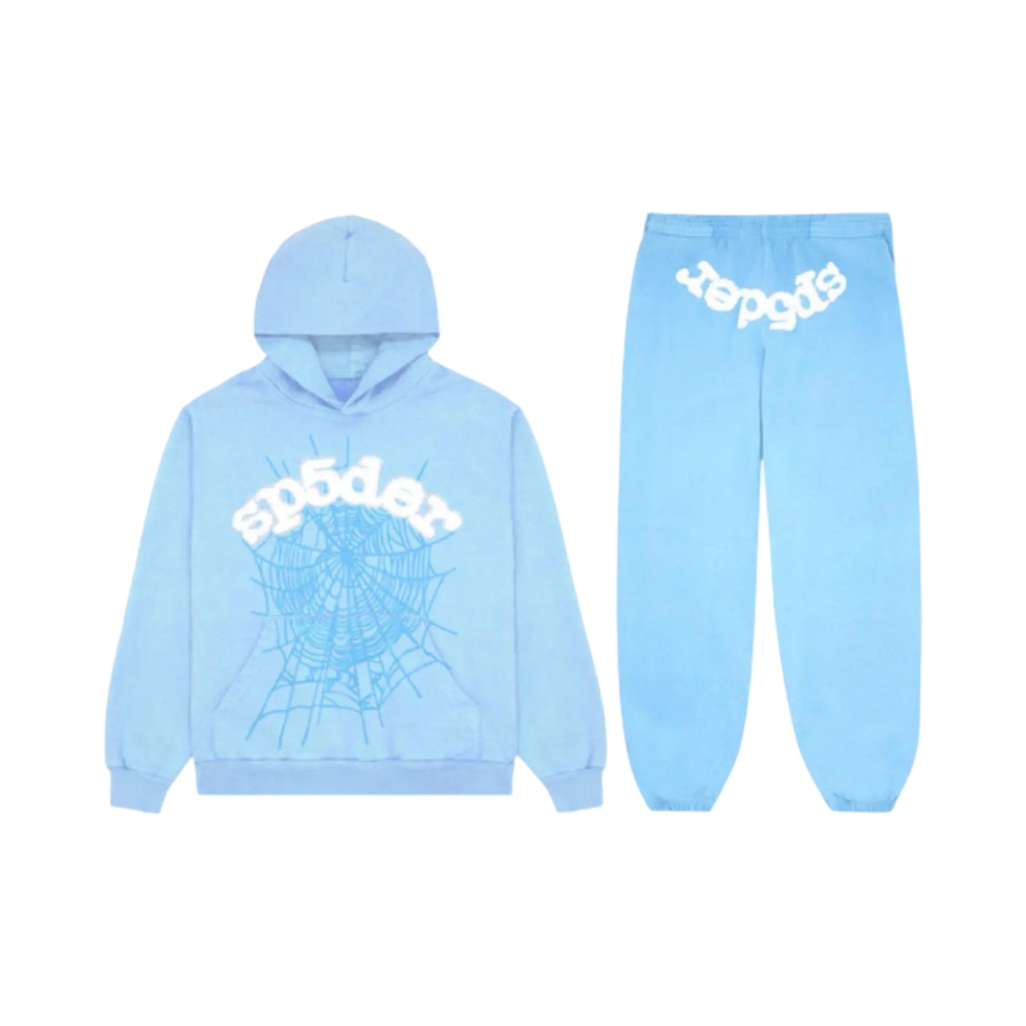 Sp5der Tracksuit Blue Sky