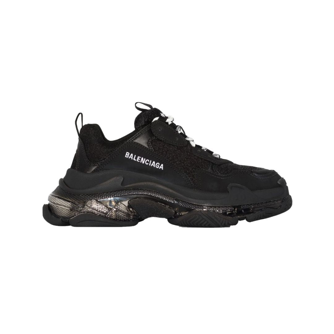 Balenciaga Triple S Clear Sole Total Black