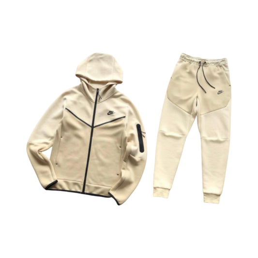 Nike Tech Tracksuit Cream