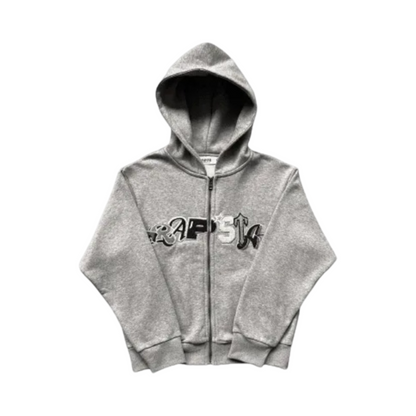 Trapstar Tracksuit Widcard Zip- Grey Monochrome