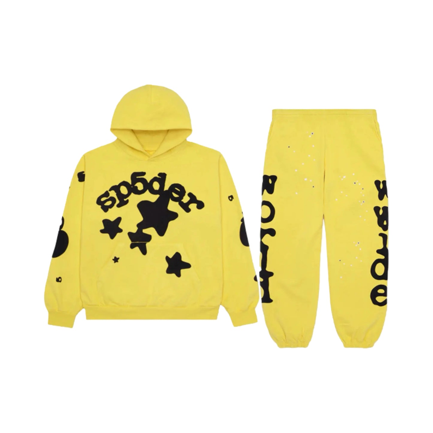 Sp5der Tracksuit Yellow&Black
