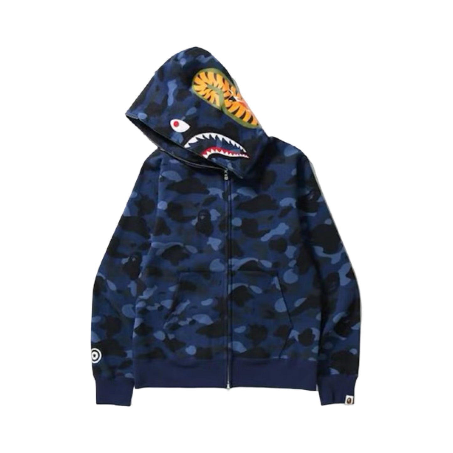 Bape Hoodie Shark Camo Blue Navy
