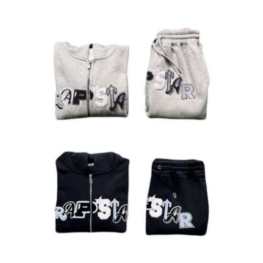 Trapstar Tracksuit Widcard Zip- Grey Monochrome