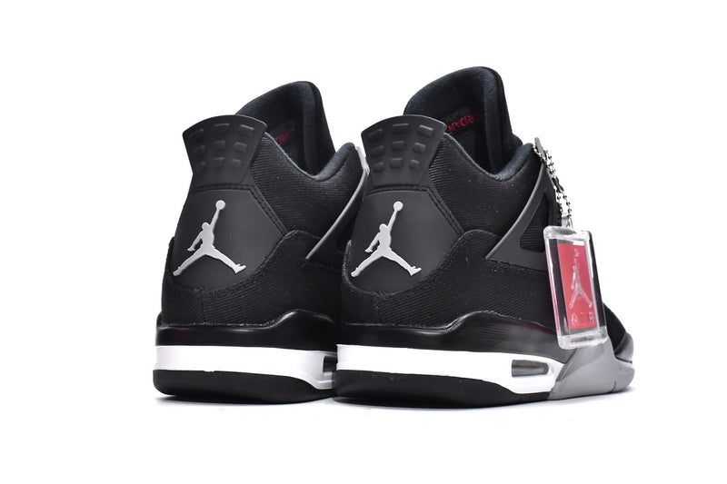 Air Jordan 4 Retro Black Canvas