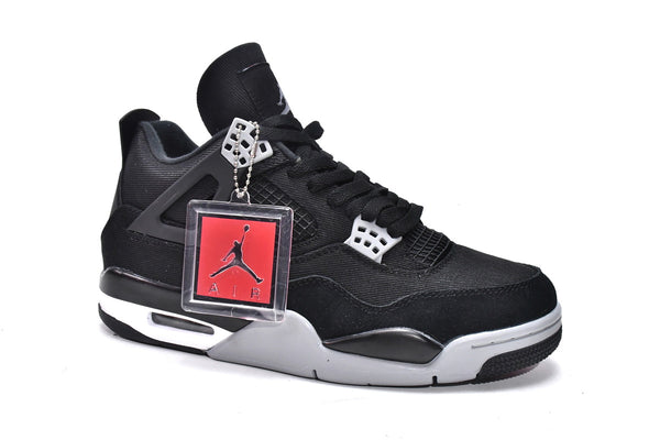 Air Jordan 4 Retro Black Canvas