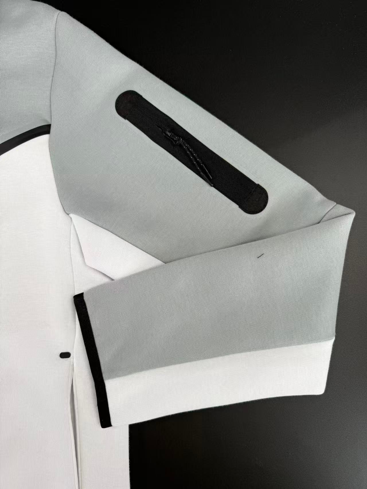 NK TECH FLEECE – GRIGIO/BIANCO (completo) - immagine 4