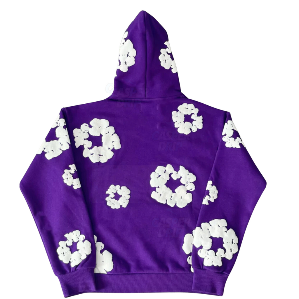 DENIM TEARS – Felpa con cappuccio viola - Image 2