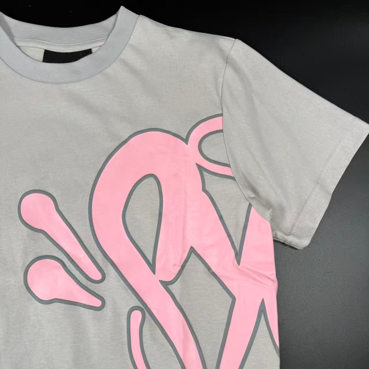T-SHIRT CON LOGO SYNA WORLD – SET CORTO – GRIGIO/ROSA - Image 6