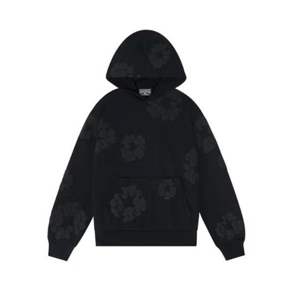 DENIM TEARS – Felpa con cappuccio nera