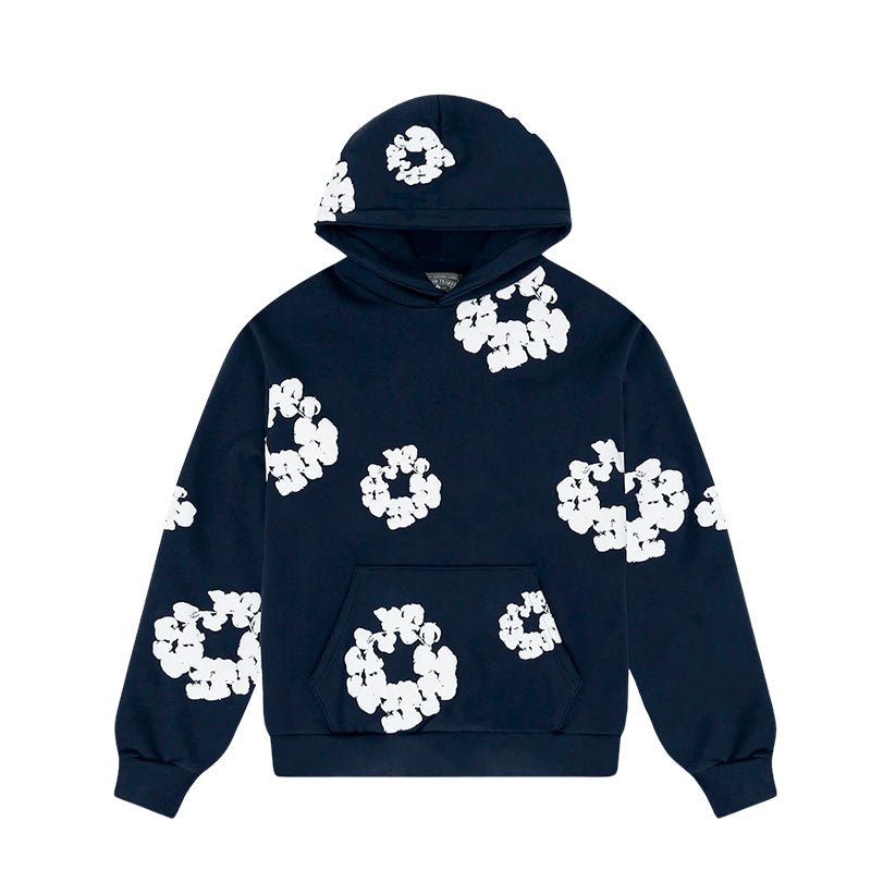 DENIM TEARS – Felpa con cappuccio Blu scuro