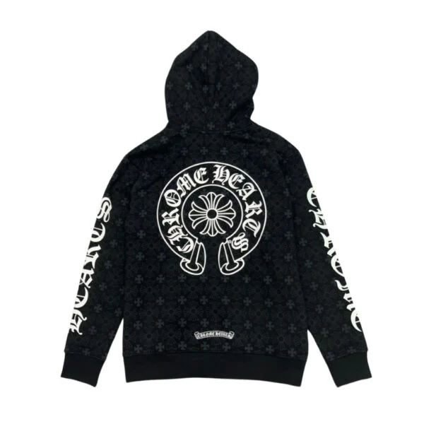 FELPA CON ZIP NERA CH063 - Image 2