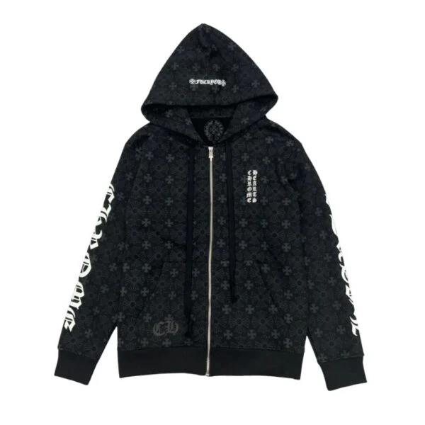 FELPA CON ZIP NERA CH063